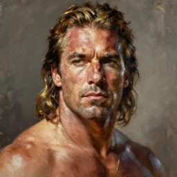 marcho man randy savage portrait, matte fantasy painting, deviantart artstation