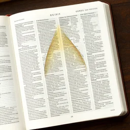 Detailed Artistic Rendering of Genesis Chapter one from the bible