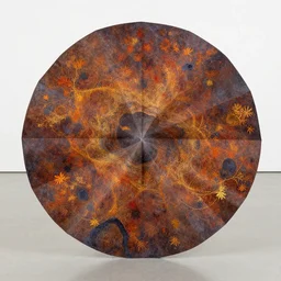 cosmic folding in spacetime by bridget riley, by marina apollonio, spooky autumnal colours