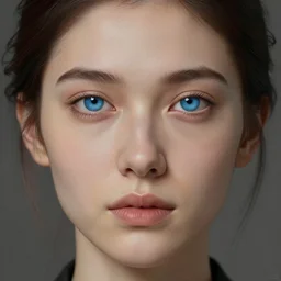portrait of a woman, blue eyes, unreal engine 8 k, symmetrical portrait, ultra hd, highly detailed by john singer sargent, trending on artstation