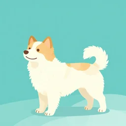 犬 の 描 画 、 青 い