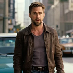 Movie still of Ryan Gosling as Pacman