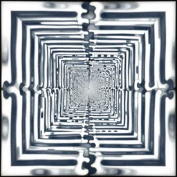 cell shaded optical illusion puzzle