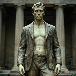 greek statue of Patrick Bateman in American Psycho (1999)