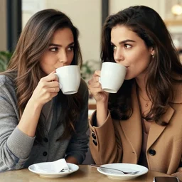 beautifull women drinking coffee Emanuele Dascanio