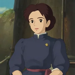 socialist revolutionary rosa luxemburg, style of studio ghibli, anime