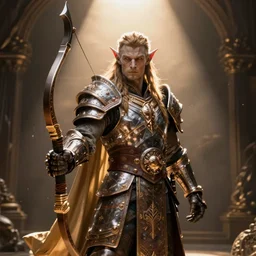 a cloths holy paladin night elf bow sword shield lord dramatic lighting cinematic establishing shot extremely high detail foto realistic cinematic lighting post processed