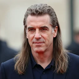 Nicolas Sarkozy with a mullet, lots of hair, long hair, mullet haircut, mullet