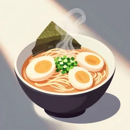 the delicious great ramen off kanagawa, vector