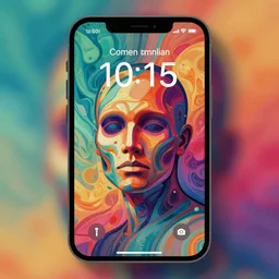 orwellian phone interface by feng zhu, accurate details, intricate, concept art, smooth, hyper realistic, vibrant colors, cinematic, surrealist art style, 3 5 mm grain filter, artstation