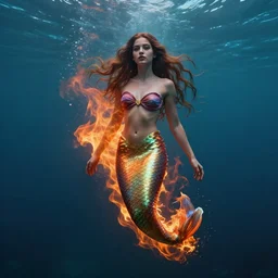 jada fire as a beautiful mermaid emerging from the ocean, extremely high detail, photo realistic, cinematic, post processed, concept art, artstation, matte painting, style by Raphael Lacoste, Eddie Mendoza