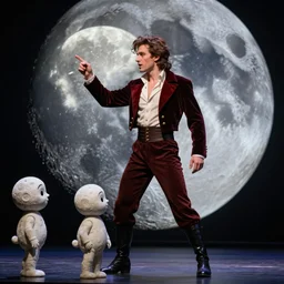 cyrano de bergerac on the moon, meeting little moon men,