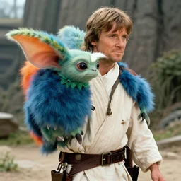 luke skywalker carrying gremlin