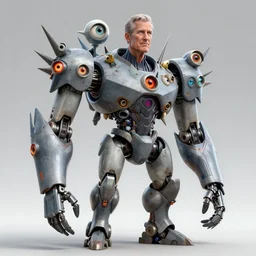 highly detailed george w bush with multiple eyes and spikes, limbs by alex gray, android jones, karol bak, ayami kojima, artgerm, concept art, sharp angles, robot, 3 d, octane render, 8 k, unreal engine
