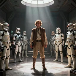 obi wan kenobi's room filled with momentos from the clone wars