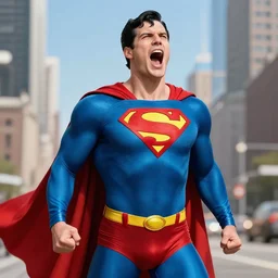 Superman yelling +1