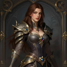 a gaming screenshot still portrait of anne hathaway in final fantasy, deep focus, d & d, fantasy, intricate, elegant, highly detailed, digital painting, artstation, concept art, matte, sharp focus, illustration, dark fantasy style art, hearthstone, art by artgerm and greg rutkowski and alphonse mucha