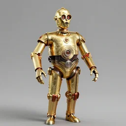 concept art of star wars droids c - 3 po c 3 po threepio criminal suspects standing for a police lineup photo, mug shot, photo lineup. white background in a police station. 3 d rendered hyper realistic hyper detailed, octane render, blender, 8 k
