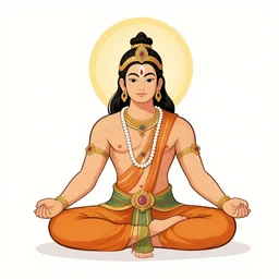 illustration hanumanasana