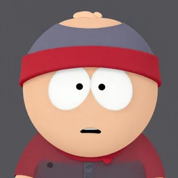 eric cartman face from south park cgsociety photorealistic cg model