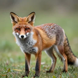 a photograph of a fox and ocelot hybrid animal
