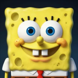 perfectly - centered close - up face - portrait of evil spongebob, intricate, elegant, super highly detailed, professional digital painting, artstation, concept art, smooth, sharp focus, no blur, no dof, extreme illustration, unreal engine 5, 8 k, by anne stokes