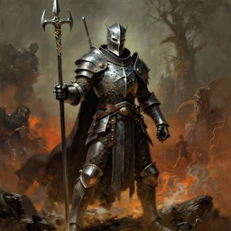 the death knight by Thomas Cole and Wayne Barlowe