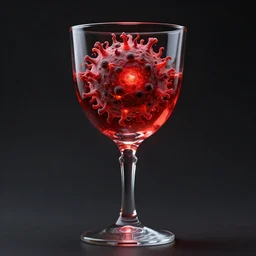 red supernova bleeding into a chalice, HD, Intricate, Highly Detailed, Award Winning Photo