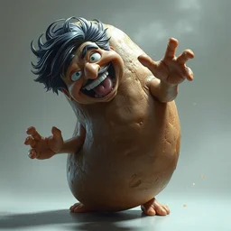 tom cruise shapeshifting into a very happy potato, hyper detailed, digital art, artstation, cinematic lighting, studio quality, smooth render, by peter mohrbacher, hajime sorayama, boris vallejo, craig mullins