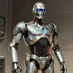 Robocop by Ralph Mcquarrie, highly detailed, sharp focus, illustration