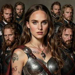 natalie portman, legendary warrior, heroic fighter, dungeons & dragons, fighting fantasy, tattoos, decorative ornaments, battle armor, by carl spitzweg, ismail inceoglu, vdragan bibin, hans thoma, greg rutkowski, alexandros pyromallis, perfect face, finely detailed, realistic shading