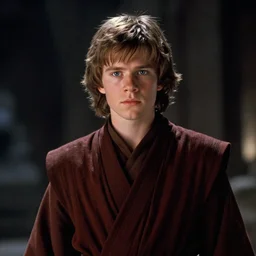 film still of young sebastian shaw as jedi in new star wars movie, dramatic lighting, highly detailed face, kodak film, wide angle shot, colorized film