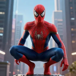 futuristic spiderman ,highly detailed, 4k, HDR, award-winning, artstation, octane render