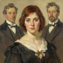 a portrait in the style of anna dittmann and charles dana gibson and virgil finlay.