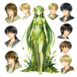 character concept art of an anime dryad, plant person, pretty face, by hyeyoung kim, stanley artgerm lau, wlop, rossdraws, james jean, andrei riabovitchev, marc simonetti, and sakimichan, tranding on artstation