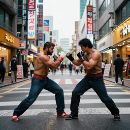 seoul street in fighting game