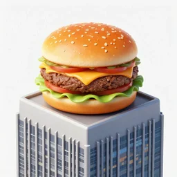 in n out burger on top of a skyscraper