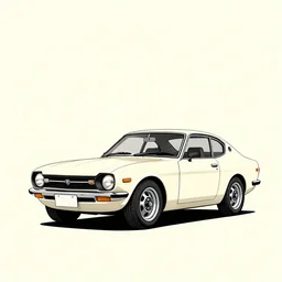 datsun 2 4 0 z, retro minimalist art by jean giraud, moebius starwatcher comic, sharp, 8 k