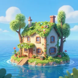 water house dreamy unrealistic pixar trending on artstation