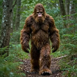 mark e smith walking through the woods like sasquatch