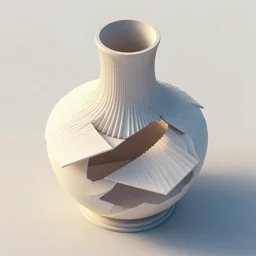 unfinished klein bottle sculptural pleated curved roof planes lift and descend creating shade and architectural expression, 3 d top view axonometric, dramatic surrealist form, morning light, lightweight structures, isometric, reimenian surfaces