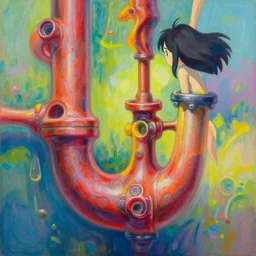 highly detailed subjective painting outlining the most unmistakably eternally beautiful organic pipe in existence by greg rutkowski, by james paick, by mokoto shinkai, by hernando gaswater, 4 k resolution, octane render, vibrant uplifting color scheme