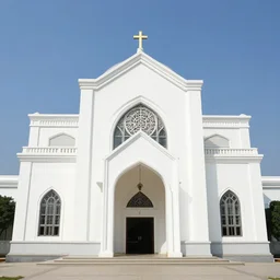 a muslim church, building exterior, architectural photography, high quality