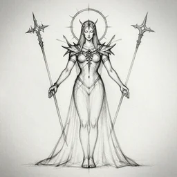 necromantic god blueprint sketch