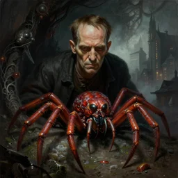 epic hyperdetailed portrait of lovecraft 🐙🕷 lurking in the shadows. cthulhu. by greg rutkowski, highly detailed portrait, rococo, digital painting, artstation, concept art, smooth, sharp foccus ilustration, artstation hq. intricate, elegant. art by wlop and artgerm and greg rutkowski and alphonse mucha, masterpiece. misty cityscape