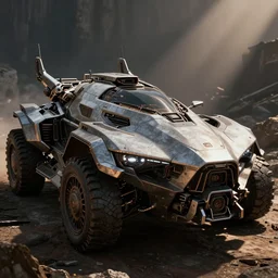 an armored futuristic sci fi vehicle, unreal engine, cinematic lighting, texture rost