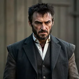 Wolverine in Peaky Blinders very detailed 4K quality super realistic