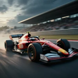 A commercial art piece for a racing movie with lot of motion blur, cinematic, dramatic, artstation