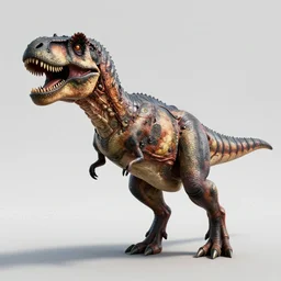 an illustration of an alien fused with a t-rex, octane render, 3D, 8k, very detailed