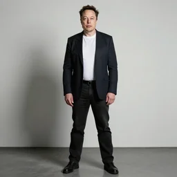 elon musk self portrait, detailed, full body